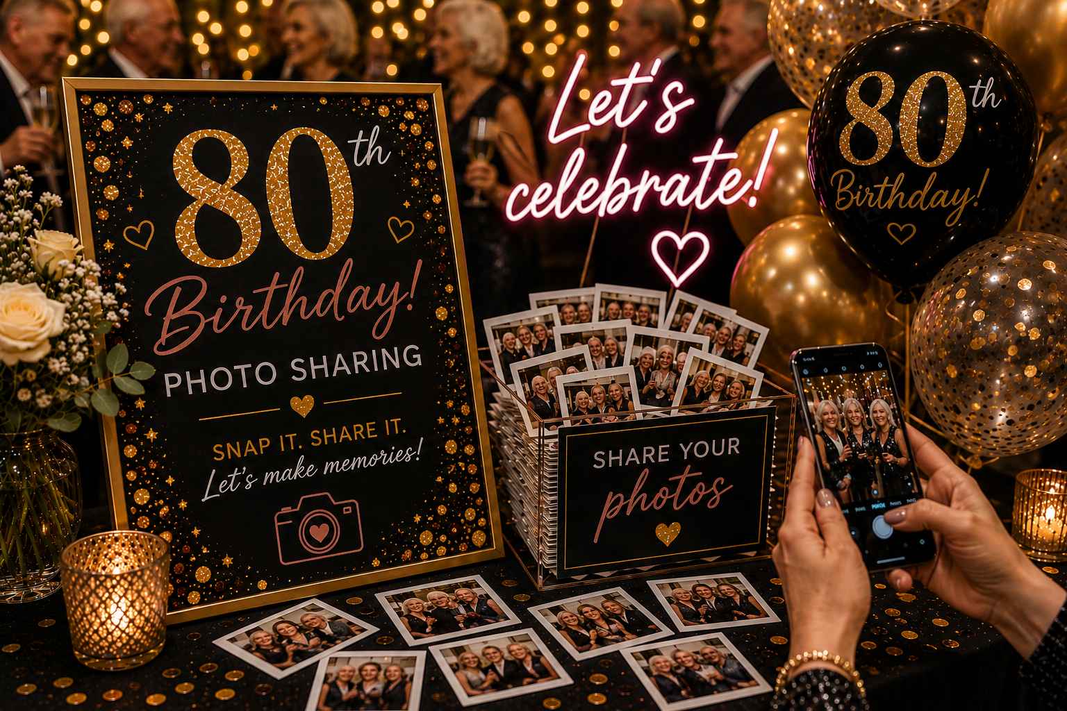 80th Birthday photo sharing