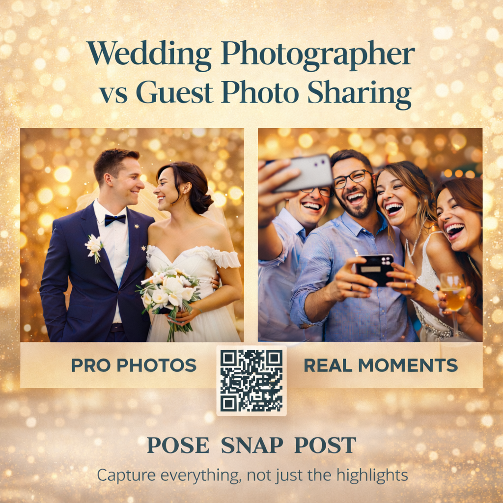 Wedding photographer vs Guest photo sharing PicPlop