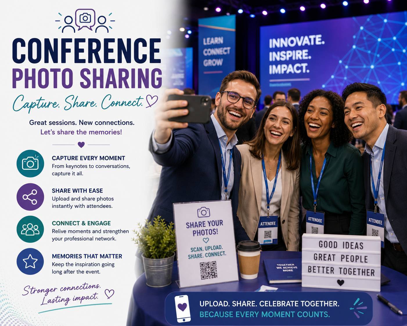Conference photo sharing
