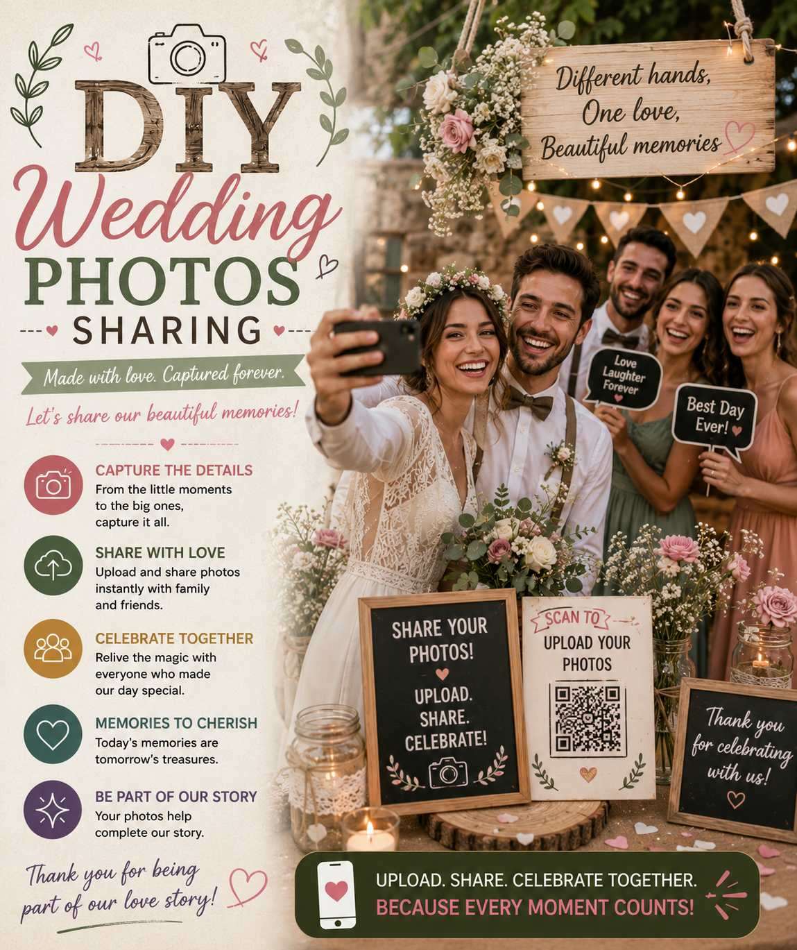 DIY Wedding photo sharing