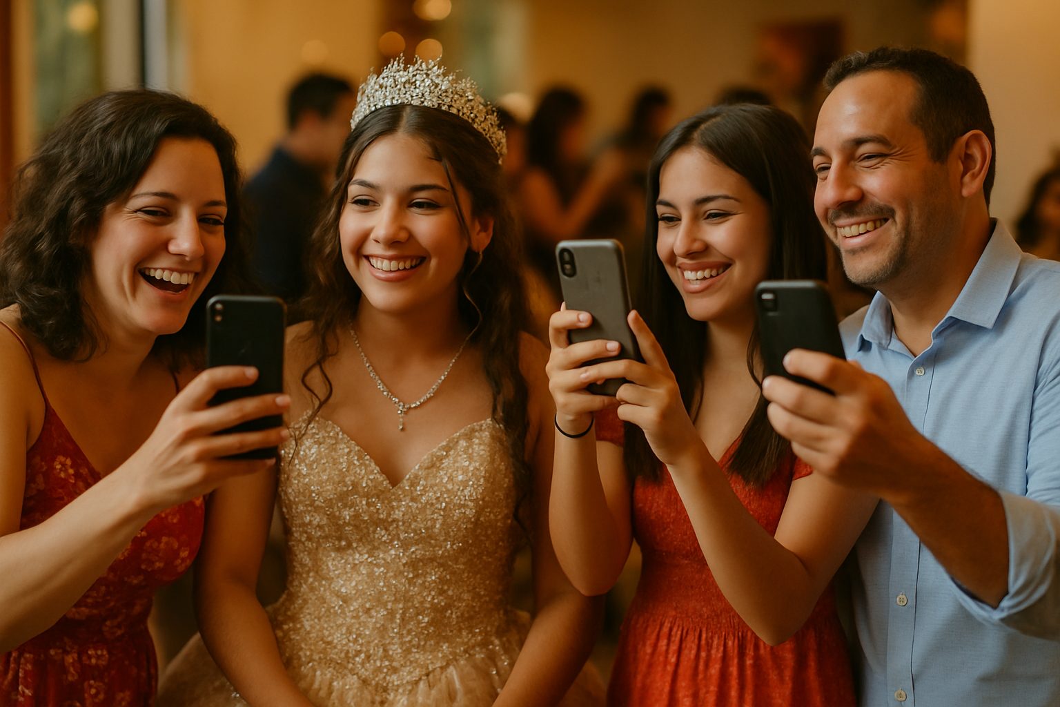 Quinceañera photo sharing